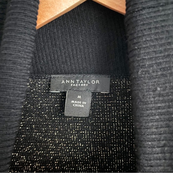 Ann Taylor - Turtleneck Sweater Holiday Sparkle Colorblock - Picture 7 of 7